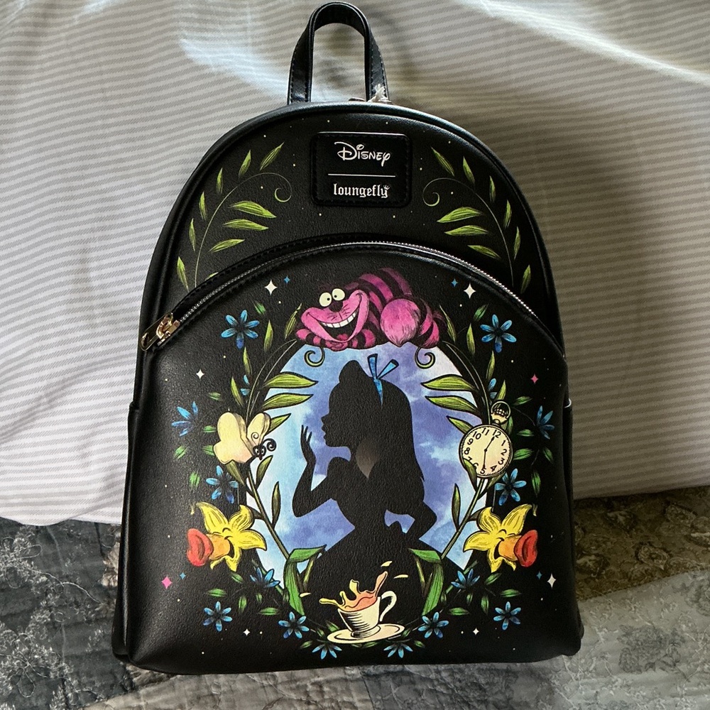 Disney Loungefly featuring Alice Silhouette and Floral Design NWTs